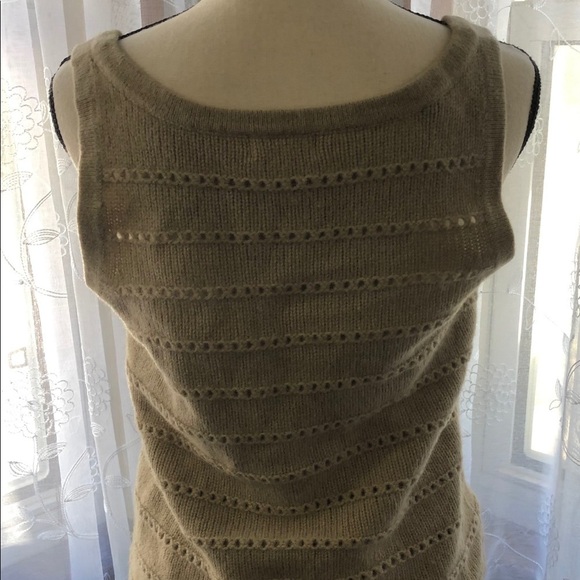 Jackpot organic button front vest wool/angora SZ L - Picture 2 of 12